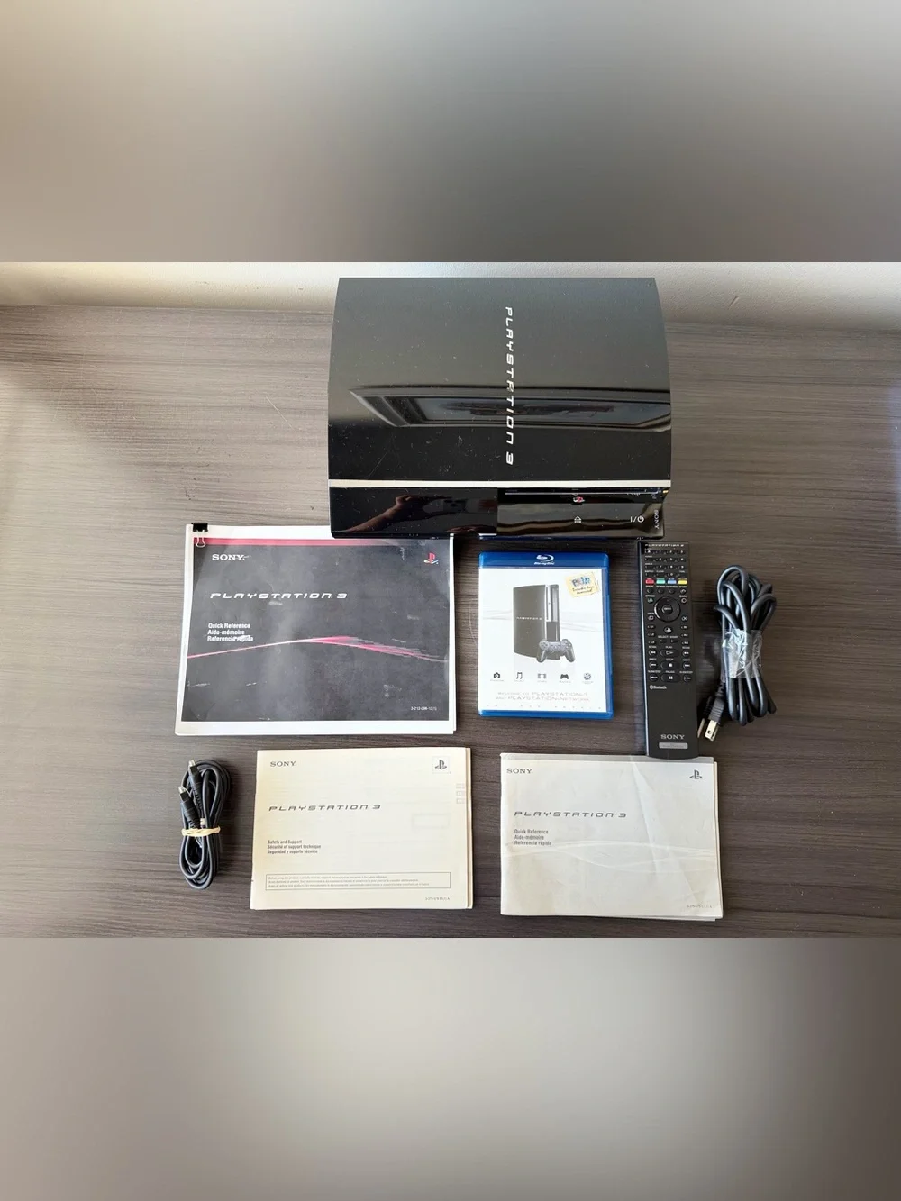 Sony PlayStation 3 PS3 Backwards Compatible Console CECHE01 80GB Bundle Tested